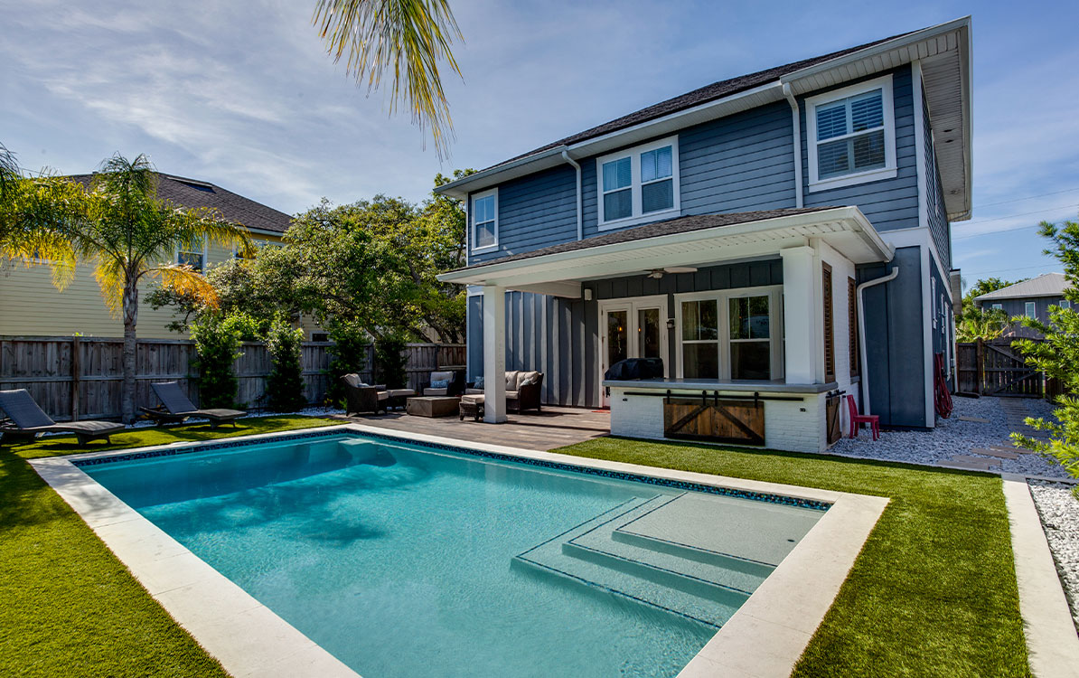 house with pool